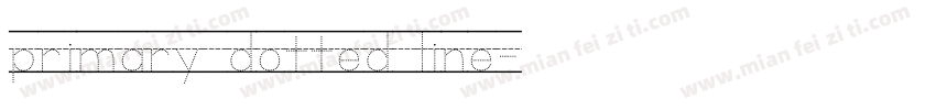 primary dotted line字体转换